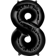 34in Black Number Balloon (8)